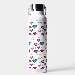 Herzklopfen am Valentinstag Wasser Flasche