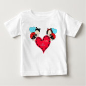 Herzklopfen Baby T-shirt (Vorderseite)