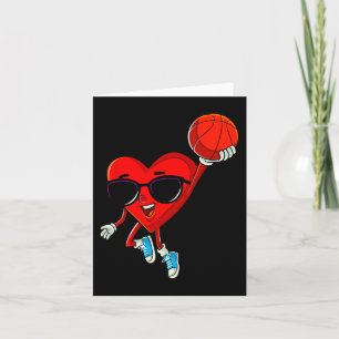 Herzklopfen Basketball Niedlicher Valentinstag Spo Karte