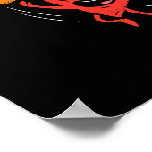 Herzklopfen Basketball Niedlicher Valentinstag Spo Poster (Ecke)