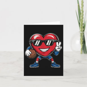 Herzklopfen Basketball Valentinstag Basketball Karte
