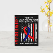 Herzklopfen Bewusstsein Große Enkelin Usa Flagge Karte (Gelbe Blume)