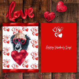 Herzklopfen Collie Dog Lover Valentine Geschenk Feiertagskarte
