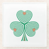 Herzklopfen Glasuntersetzer (Vorderseite)