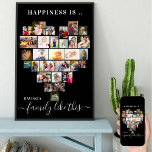 Herzklopfen Glück ist Familie wie diese Poster<br><div class="desc">Erstellen Sie Ihr eigenes personalisiertes Poster mit 29 Ihrer Lieblings-Fotos und Ihren Familiennamen(en). Die Fotovorlage ist ein Set, um eine Foto-Collage in Form einer Liebe-Herz zu erstellen und Ihre Bilder in einer Mischung aus Portrait, Landschaft und quadratischen instragramm Formaten anzuzeigen. Laden Sie Ihre Fotos, die in Reihen arbeiten, von oben...</div>