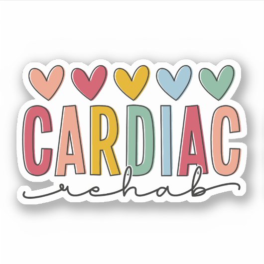 Herzklopfen, Herzrehabilitation Aufkleber (Vorderseite)