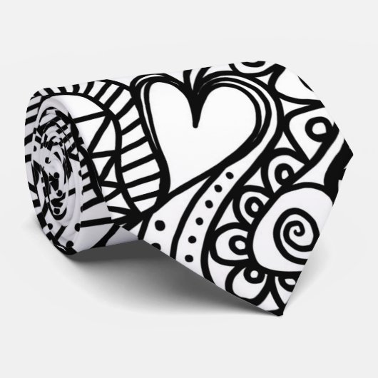 Herzklopfen Krawatte (Gerollt)