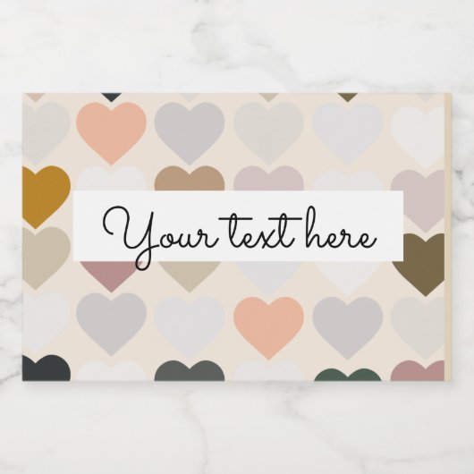 Herzklopfen Lebensmitteletikett (Einzelnes Label)