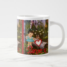 Herzklopfen mit Frau Elizabeth Cup 2 Jumbo-Tasse