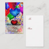 Herzklopfen Mitteilungskarte (Vorne/Hinten)