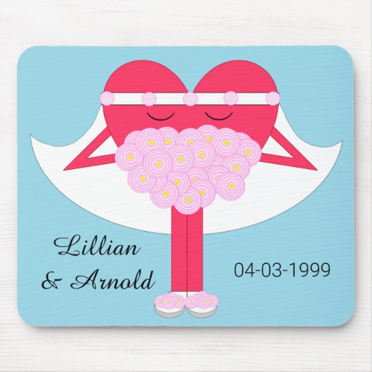 Herzklopfen Mousepad (Vorne)