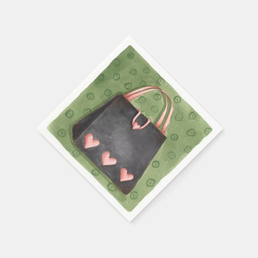 Herzklopfen - Papier Napkins Serviette (Ecke)