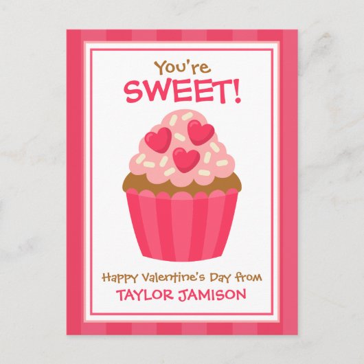 Herzklopfen Personalisiert Valentinskarte Postkarte (Vorderseite)