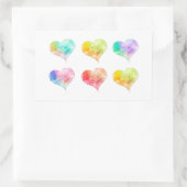 Herzklopfen Rechteckiger Aufkleber (Tasche)