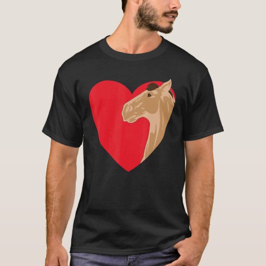 Herzklopfen Reitsport Liebe Reiten Reiten Liebe T-Shirt (Vorderseite)