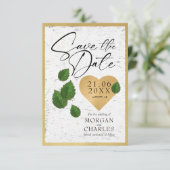 Herzklopfen Rettete die Einladung zum Hochzeitstag (Stehend Vorderseite)