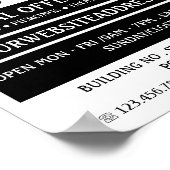 Herzklopfen Tattoo, Tattoo & Body Piercing Studio Poster (Ecke)