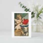 Herzklopfen und Katzenobst Postkarte (Stehend Vorderseite)