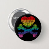 Herzklopfen und Knochen. Button (Vorne & Hinten)