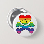 Herzklopfen und Knochen. Button (Vorne & Hinten)