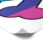 Herzklopfen und Knochen. Poster (Ecke)