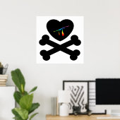 Herzklopfen und Knochen. Poster (Heimbüro)