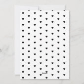 Herzklopfen Valentinin's benutzerdefinierten Text Feiertagskarte (Rückseite)