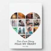 Herzklopfen Valentinin's benutzerdefinierten Text Fotoplatte (Vorderseite)