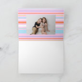 Herzklopfen Valentinstag Foto Karte (Innenseite)