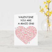 Herzklopfen - Valentinstag-Karte Karte (Gelbe Blume)