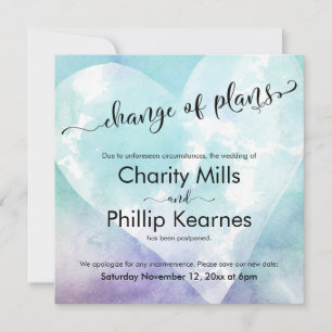 Herzklopfen Verspätete Hochzeitänderung Pläne