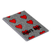 Herzklopfengeschenk für rote Liebe Notizblock (Rechte Seite)