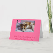 Herzklopfkarte Feiertagskarte (Rückseite)