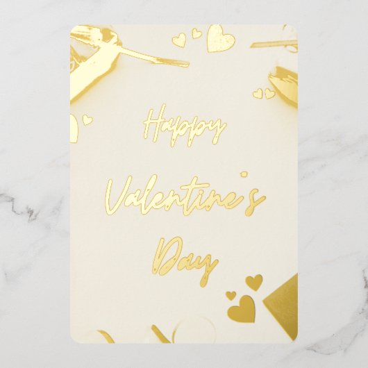 Herzklopfkarte Folien Feiertagskarte (Vorderseite)