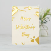 Herzklopfkarte Folien Feiertagskarte (Stehend vorne)