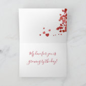 Herzklopfkarte für den Valentinstag Feiertagskarte (Innenseite)