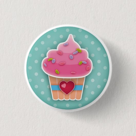 Herzklopfknopf Button (Vorderseite)