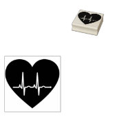 Herzklopfkunst Briefmarke Gummistempel (Stempel)