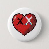 Herzknopf Button (Vorderseite)
