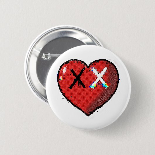 Herzknopf Button (Vorne & Hinten)