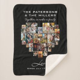Herzkollektion Fotos Familienjubiläum Schwarz Sherpadecke