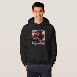 Herzkönig — Kühne Königliche Spielkarte Illustrati Hoodie