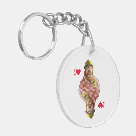 Herzkönig Schlüsselanhänger (Vorderseite links)