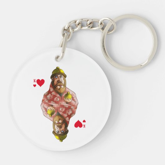 Herzkönig Schlüsselanhänger (Rückseite)