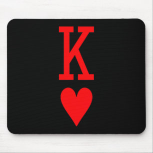 Herzkönig und Herzkönigin Paare Matchin Mousepad