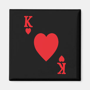 Herzkönig Valentinstag Verliebter Royal Flush J Magnet