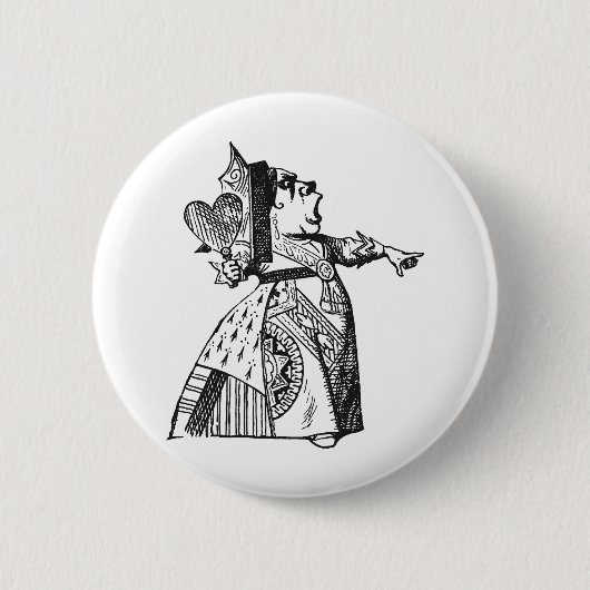 Herzkönigin Button (Vorderseite)