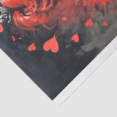 Herzkönigin-Decoupage Seidenpapier (Detail)