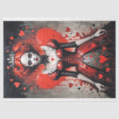 Herzkönigin-Decoupage Seidenpapier (Vorderseite)