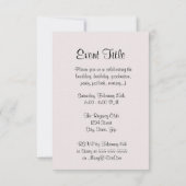 Herzkönigin Einladung (Rückseite)